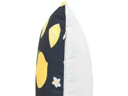 Koristetyynysetti 2 kpl CITRUS 45 x 45 cm Musta Kasvikuvio_838013