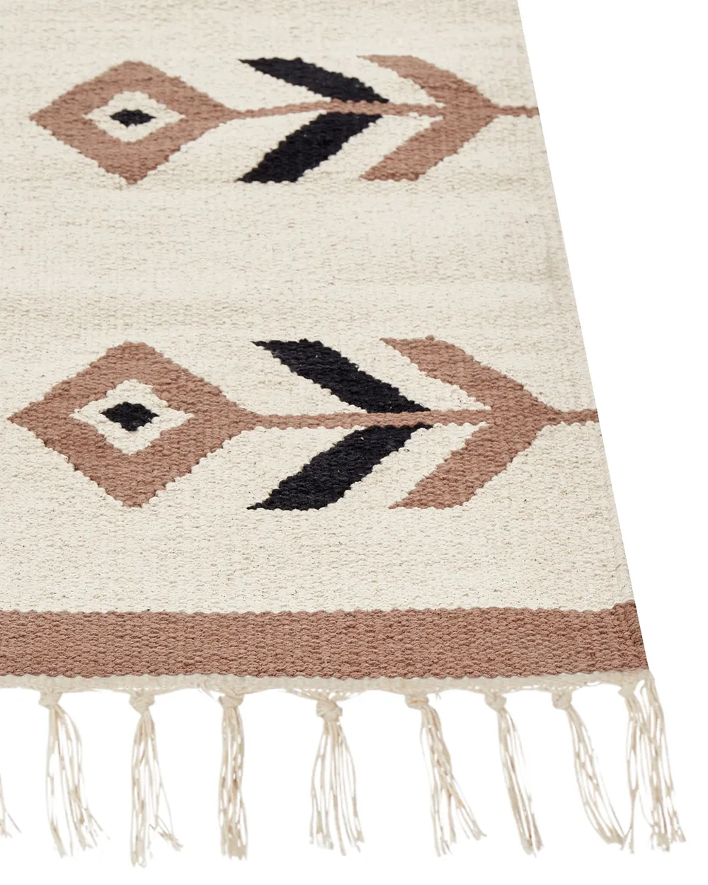 Matta NIAVAN Beige 160 x 230 cm Kelim Bomull_869874