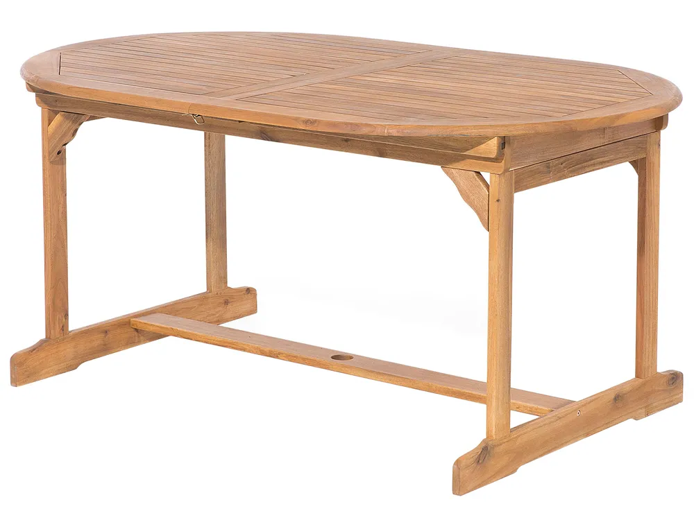 Garden Dining Set 8 Seater MAUI Acacia Wood Light Brown_681708