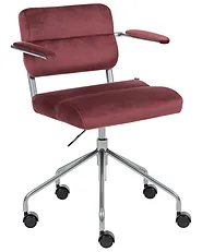 Desk Chair CANDOR Velvet Burgundy_1136763