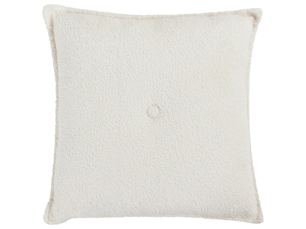 Corner Sofa 3 Seater DOLVA Boucle Off-White Left Hand_946422