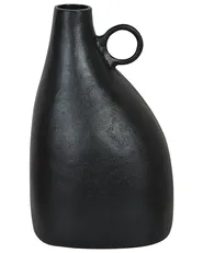 Decorative Vase NARBADA 36 cm Metal Black_917252