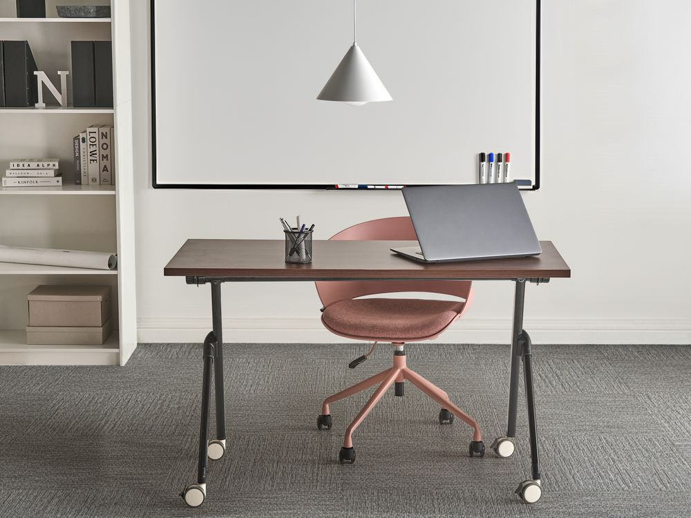 Foldable Office Desk BENDI 120 cm 60 cm Dark Brown