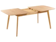 Extending Dining Table MADOX Light Oak 150/190 cm 90 cm_858500