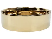 Countertop Basin TEBAR ⌀ 400 mm Ceramic Gold_922242