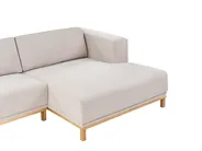 Corner Sofa 5 Seater VENG Fabric Light Beige Left Hand_1009680