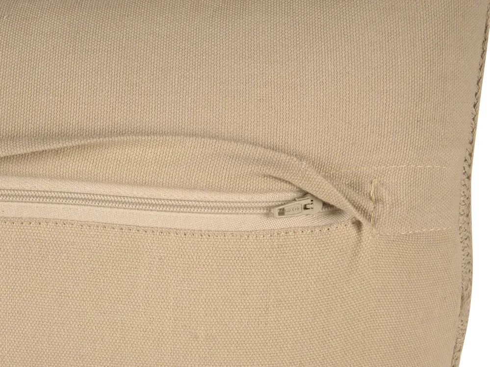 Set of 2 Decorative Cushions CAESIA 30 x 50 cm Cotton Beige Solid_915770