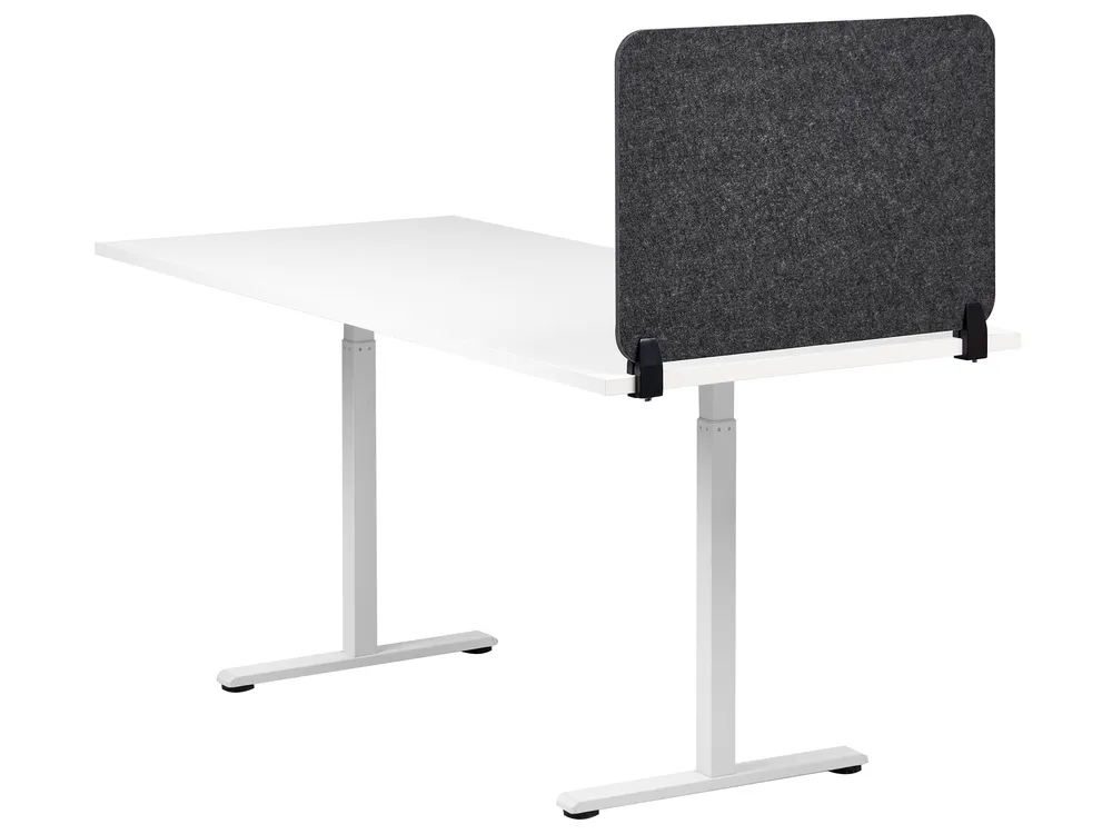 Skiljevägg för skrivbord SPLIT 72 x 50 cm Mörkgrå_1071853