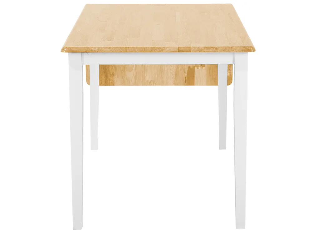 Förlängningsbart matbord LOUISIANA Ljusbrun 120/160 cm 75 cm Trä_697826