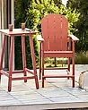 Ulkobaarituoli ADIRONDACK Synteettinen materiaali Punainen