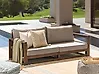 Garden Sofa 2 Seater TIMOR Modular Certified Acacia Wood Dark Brown