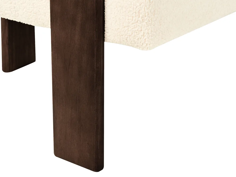 Living Room Set ILBRO Boucle Off-White/ Dark Brown_985009