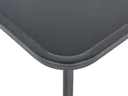 Garden Lounge Set with Table 4 Seater BARREA Metal Black_921826