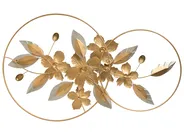 Wall Decor Leaf DYSPROSIUM Metal 61 cm Gold_1007474