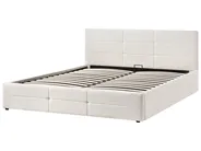 Ottoman Bed MASSOGNES Boucle Off-White 180 x 200 cm_1030381