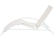 Sun Lounger GAETA Reclining Metal Beige_835728