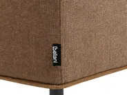 Corner Sofa 3 Seater SATER Fabric Brown Right Hand_1019363