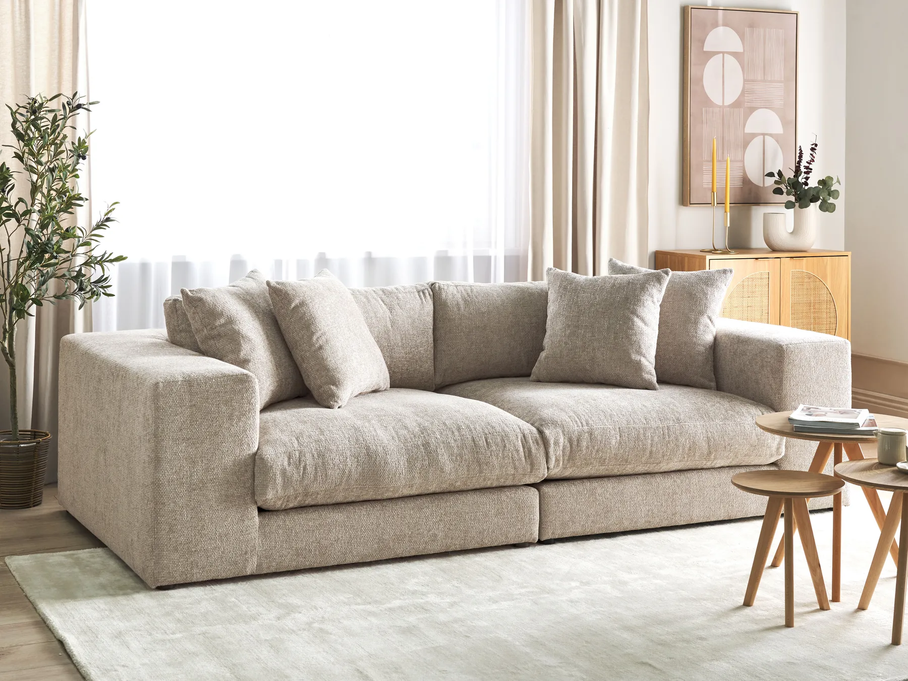 Soffa 3-sits GLORVIKA II Taupe_923875