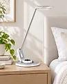 LED Desk Lamp CORVUS with Dimmer Metal White/ Silver