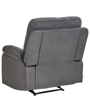 Recliner Chair BERGEN with Footrest Fabric Dark Grey_934002