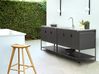 2 Piece Outdoor Kitchen Set with Sink MAENZA Black Metal
