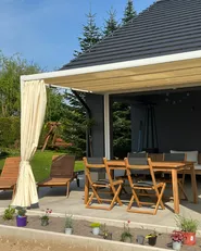 Garden Dining Set with Loungers 8 Seater CESANA Acacia Wood Light Brown_983159