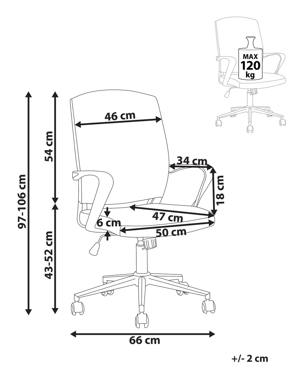 Office Chair BONNY Grey_834353