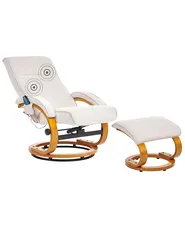 Massagestol HERO med fotpall Ljusbeige_964729