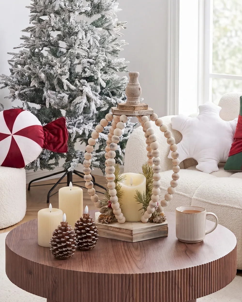 Christmas Decoration LED PAJARVI 40 cm Light Brown_1028098