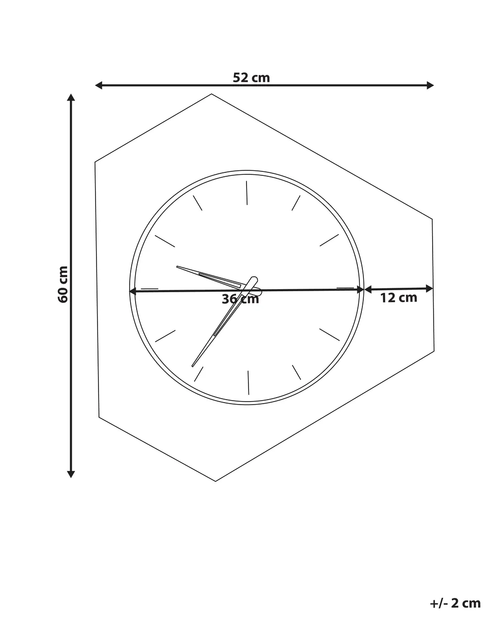 Wall Clock SAILON 52 cm White_940803