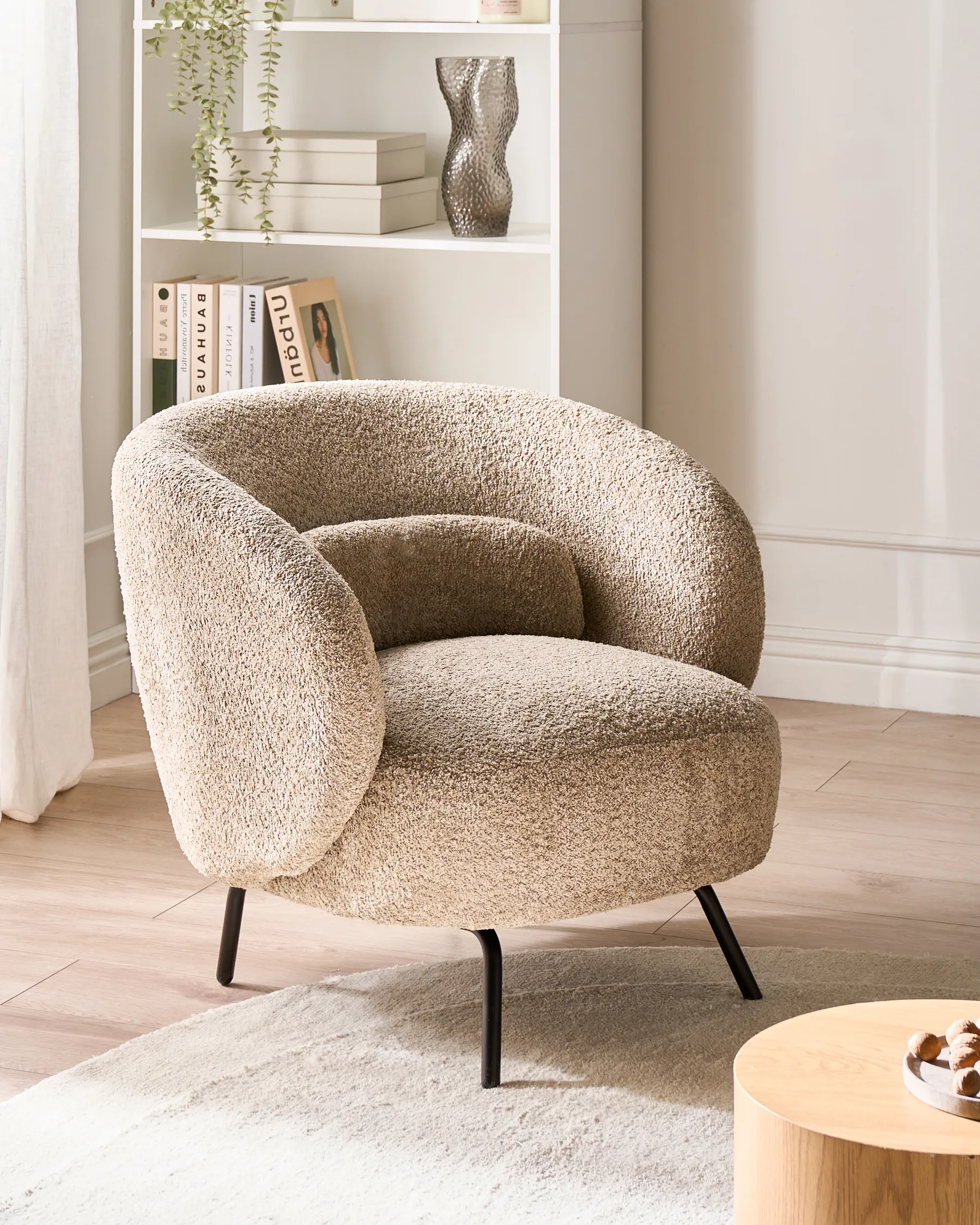 Armchair MAKELA Boucle Taupe_1027685