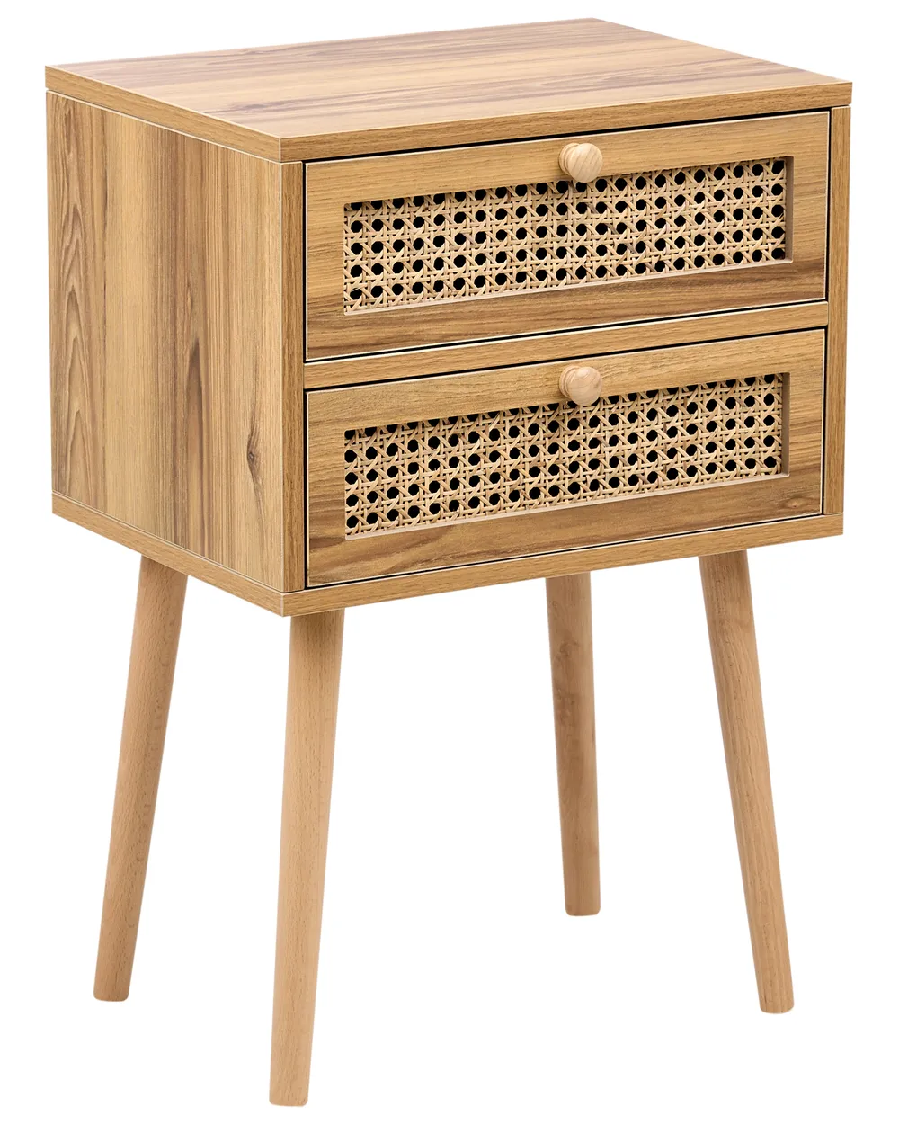 Bedside Table BUTTE Light Brown