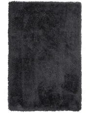 Matta med lång lugg CIDE Svart 140 x 200 cm_746835