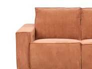 Elektrisk reclinersoffa 2-sits NUKARI Manchester Orange_927543