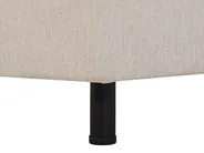 Adjustable Bed Fabric DUKE 90 x 200 cm (EU Single) Beige_734476