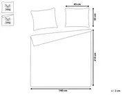 Bedspread with Cushions ALAMUT 140 x 210 cm Grey_821751