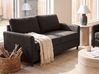 Sofa 3 Seater MARE Fabric Dark Brown