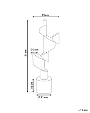 Candle Holder AMILLY 51 cm Metal Black_973445