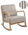 Rocking Chair SORSELE Corduroy Beige