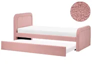Trundle Bed Boucle RAYSSAC 90 x 200 cm (EU Single) Pink_1081104