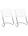 Set of 2 Dining Chairs OSHKOSH Transparent