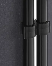 3 Panel Room Divider NARNI 160 cm 170 cm Grey_802726