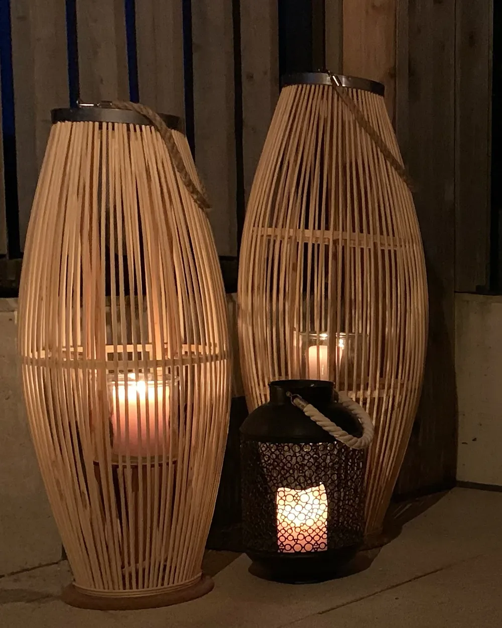 Lantern CORON 34 cm Metal Black_860609