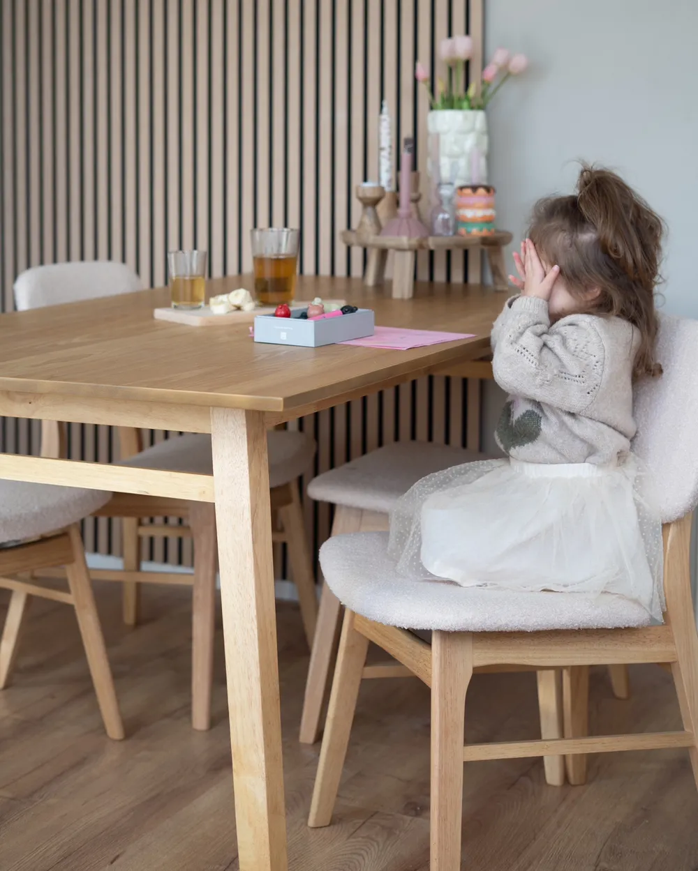 Dining Table VARLEY Natural Ash Wood 150 cm 90 cm_973827