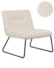Fåtölj COTULLA Bouclé Vit_884765
