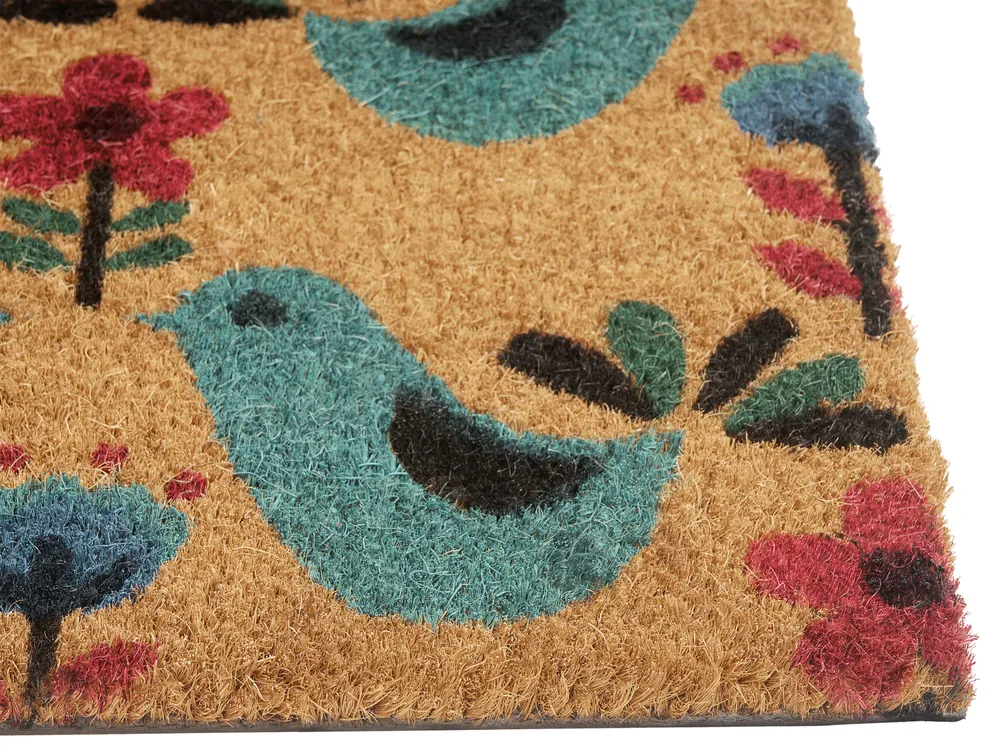 Dørmatte TANANA Flerfarget 45 x 75 cm Fugl Kokosfiber_1049699