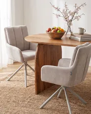 Set med 2 matstolar SARDOAL Beige_1115128