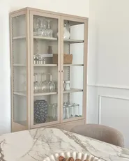 Vitriini OXTED 80 cm Metalli Beige_1085739