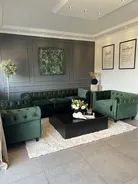 Living Room Set 4 Seater CHESTERFIELD Velvet Emerald Green_822835