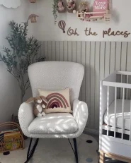 Gungstol ANASET Bouclé Ljusbeige_1169998